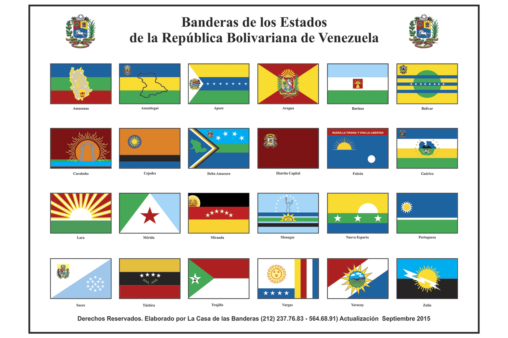 Banderas de estados de venezuela